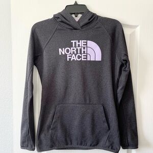 The North Face Dark Gray Hoodie with Lavender Half Dome Pullover Hoodie